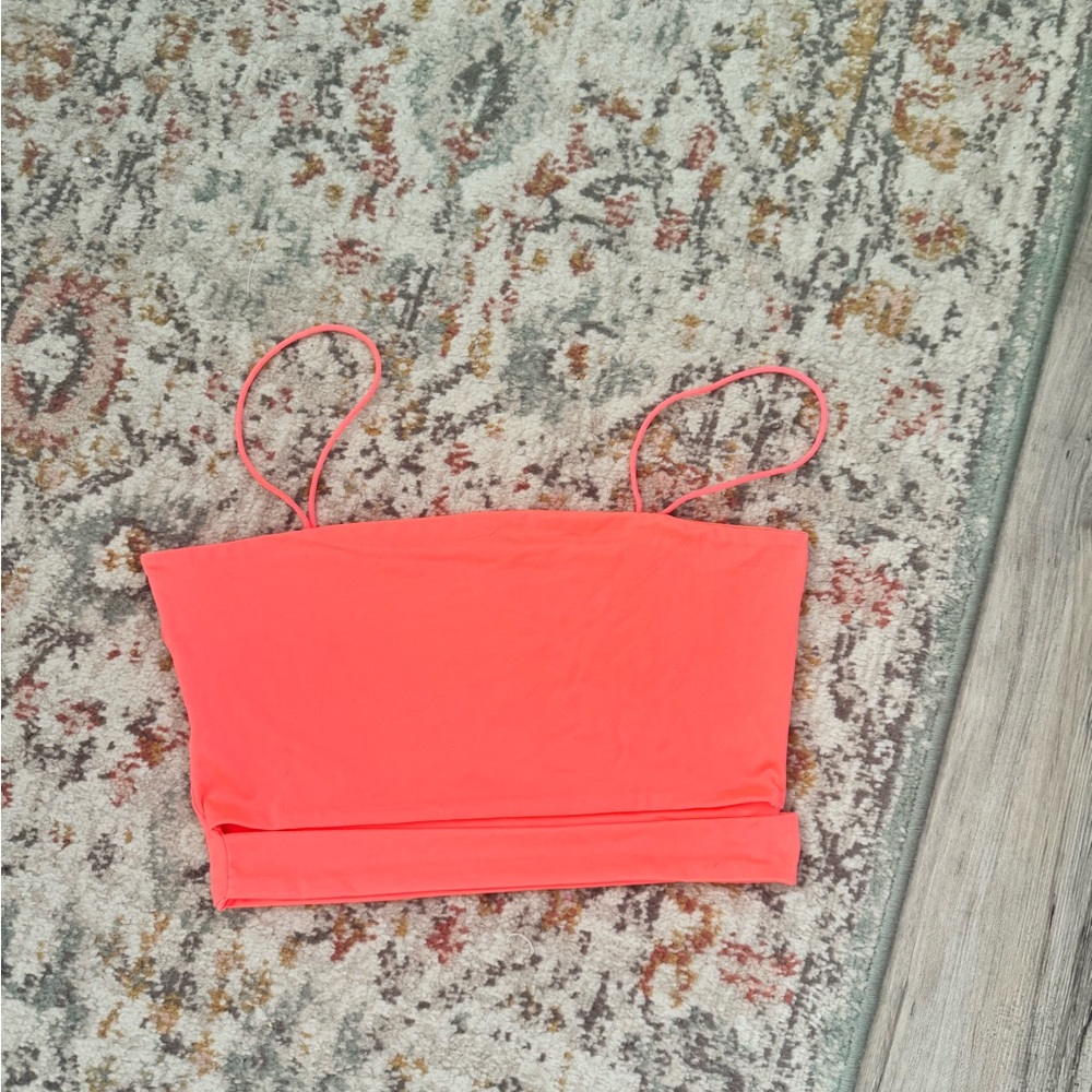 Cut out pink cropped top